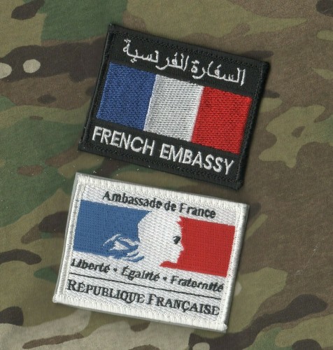 FRENCH EMBASSY KABUL L'AMBASSADE AMBASSADEUR PROTECTION UNIT vêlkrö PATCH - Picture 4 of 13