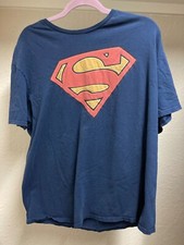 Superman Logo ORIGINAL American SUPERHERO Shirt Size XL 46-48