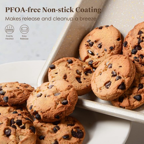 Nonstick Bakeware Set - 7 Piece Oven Bakeware With Cookie Sheet, Cake Pan, Lo... - Picture 5 of 8