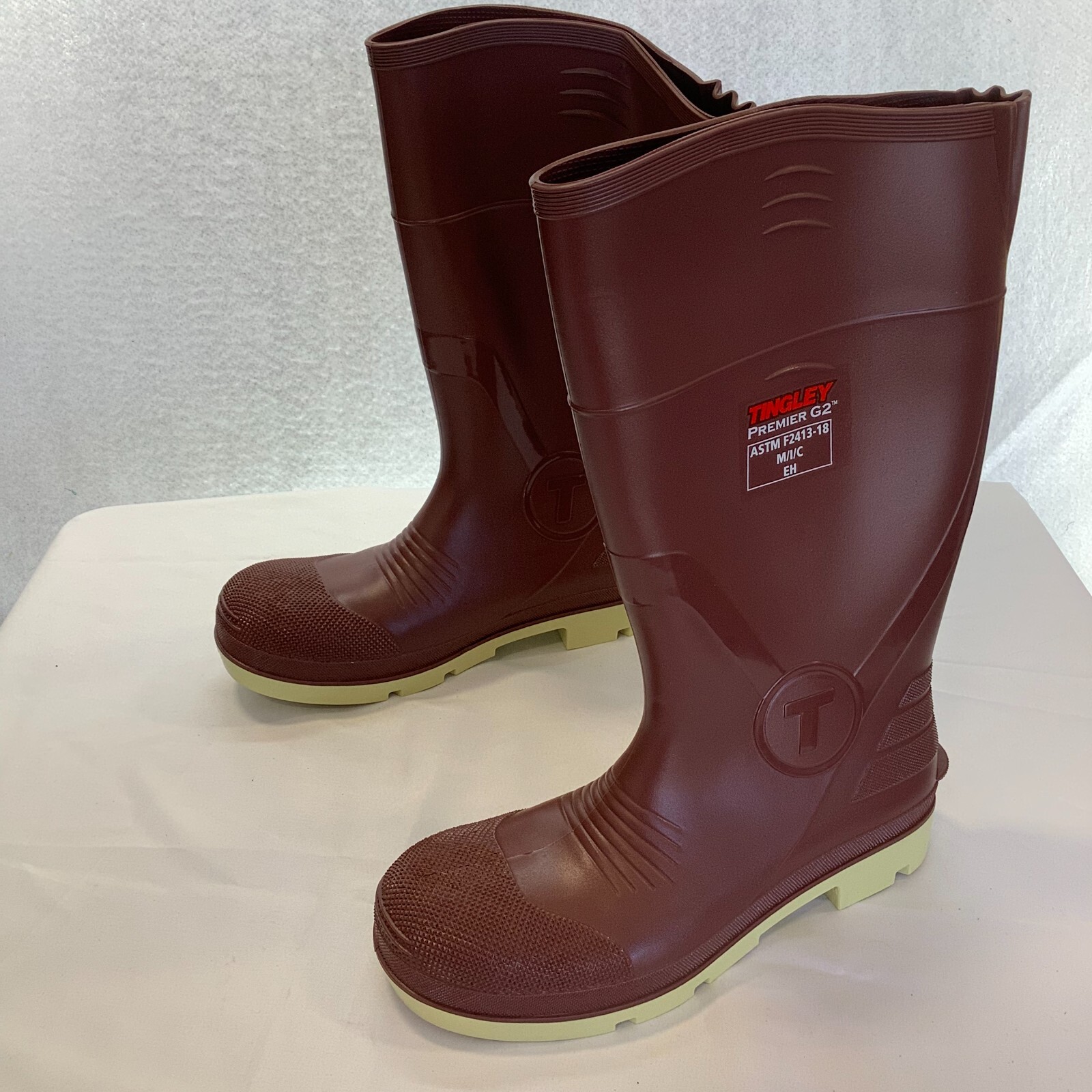 Tingley Unisex Premier G2 F241318 Brown Mid Calf Round Toe Pull On