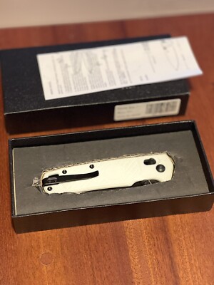 Brand New Amare Field Bro Slide Lock White G10 Folding VG-10 Pocket Knife