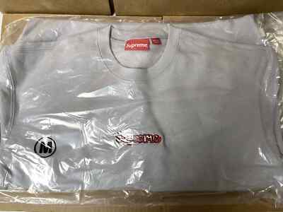 Supreme Gonz Logo Crewneck LightBlue Grey Black S/S 21 | eBay