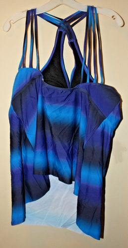 Firepearl Tankini Blau & Schwarz Badeanzug Oberteil Größe 22 - Bild 4 von 4