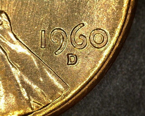 1960D LD Lincoln Memorial Cent "RIT" Die Break Error LDB6-1960D(LD)-002 6SCHM #5 - Picture 3 of 7