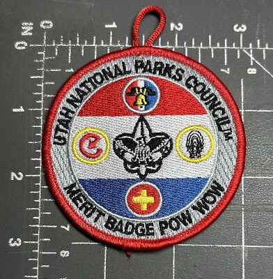 Junge Pfadfinder BSA Utah National Parks Rat Unpc Merit Abzeichen Voll Wow Patch