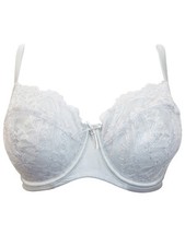 Bra Boux Avenue New Delicate supportive  Silver Lace Full Cup Wired Sizes 30-38