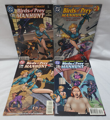 Birds of Prey Manhunt #1-4 Set VF/NM DC Comics 1996 Black Canary Oracle [CC]
