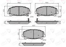 Brake Pad Front Axle To Fit Acura TLX 14->, Honda Accord 08->