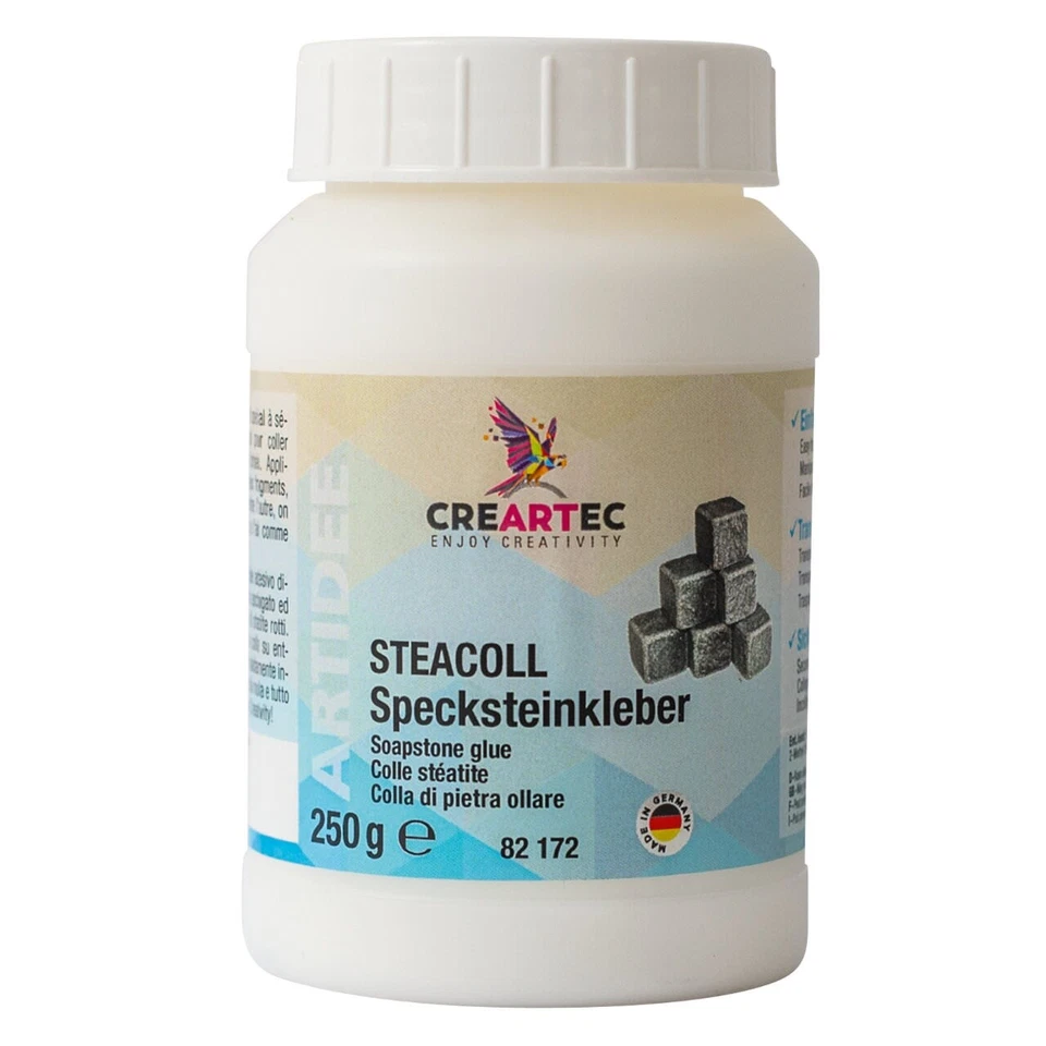 (57,40€/L) Steacoll Specksteinkleber 250 ml Flasche Creartec Artidee 82172