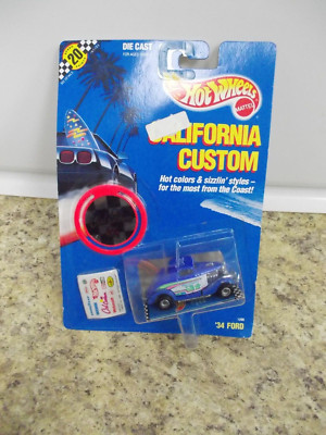 Hotwheels California Custom 34 Ford B Hot Rod Classic Car VINTGE NIP NIB In Pack