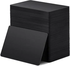 100 Pcs NFC Blank PVC Black Cards Chip 868 Bytes Memory Color Cards Digital P...