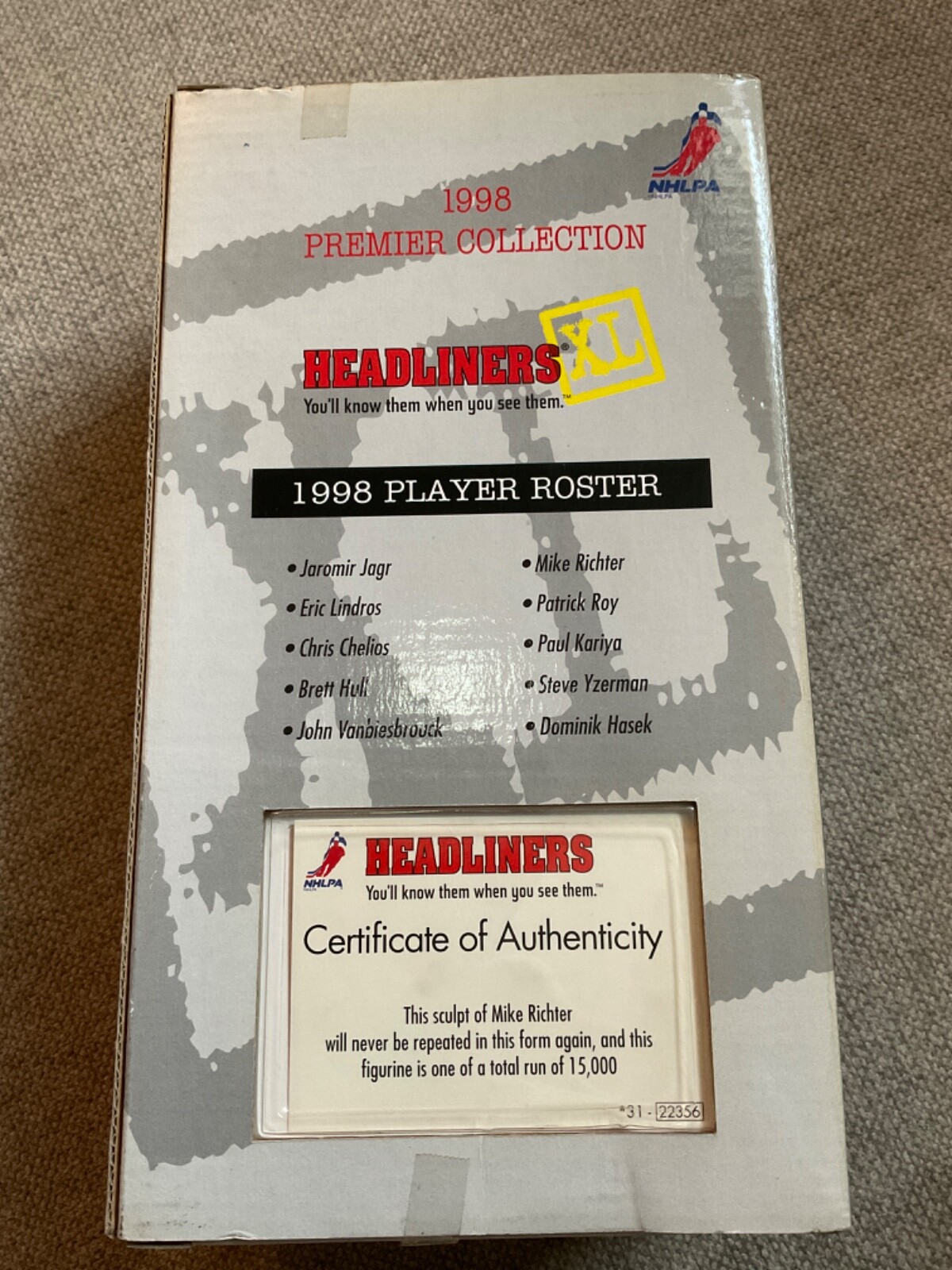 Headliners XL Mike Richter 1998 Hockey Figure NHL Bobblehead Limited Edition New eBay