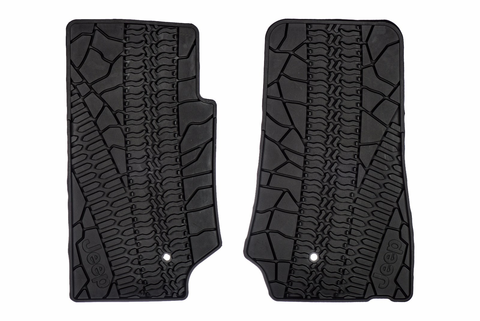 Juego de alfombrillas de piso delanteras para Jeep Wrangler 2007-2013