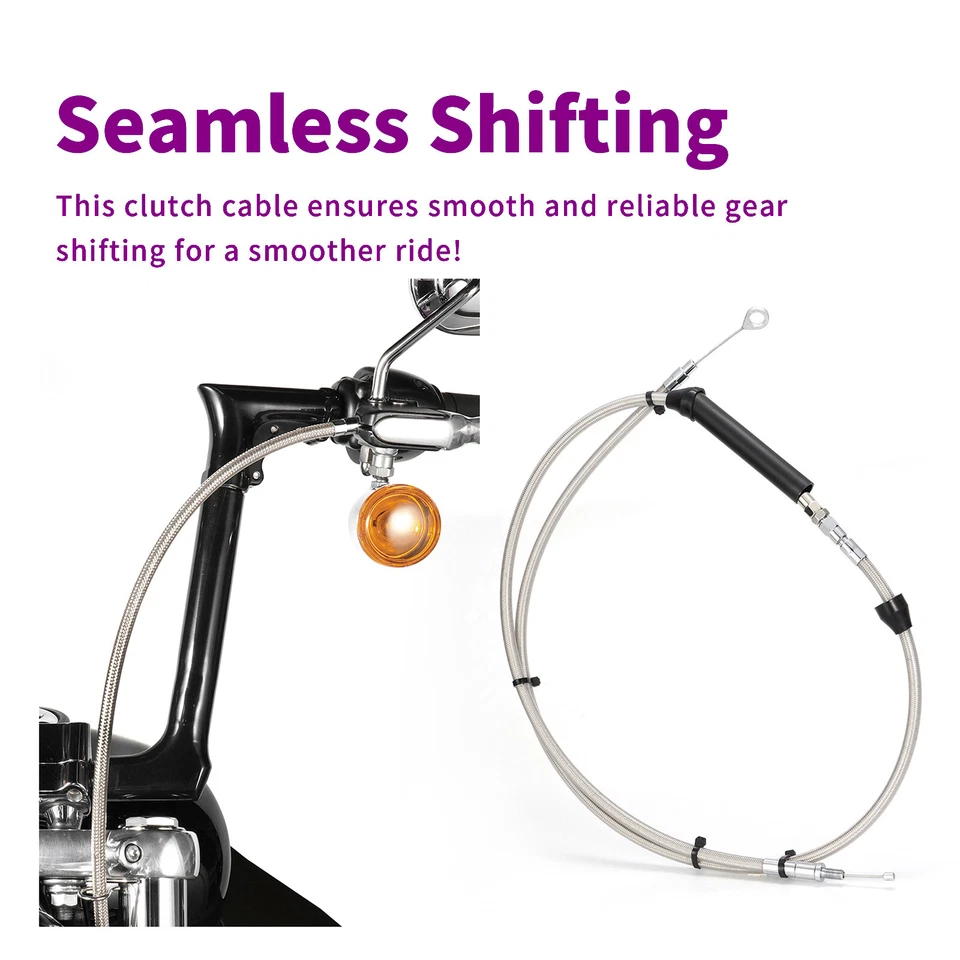 Kit de cable extendido de barra de 16"" para Harley Touring Road Street Glide 08-13 sin ABS Foto 3 de 4