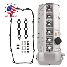 w/ Gasket Aluminum Engine Valve Cover For BMW M54 E46 325Ci 325i 330i 525i X3 X5
