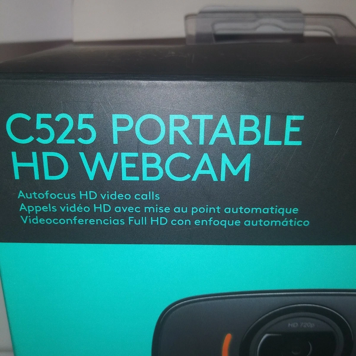 NEW Logitech C525 HD Webcam USB Portable 360 Rotating 720p Video AutoFocus Mic