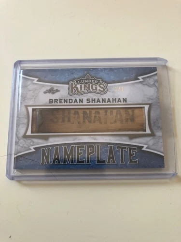 2019/20 LEAF LUMBER KINGS BRENDAN SHANAHAN GAME USED  NAMEPLATE #1/1 RARE