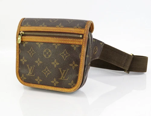 Authentic LOUIS VUITTON Bosphore Bum Bag Monogram Waist Shoulder Pouch #61251