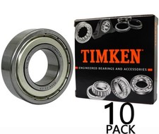 10PACK TIMKEN 6004-ZZC3 C3 Clearance 20X42X12MM Double Metal Seal Bearings