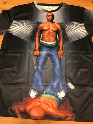 AOP 2Pac Bay Club T-shirt Dead Stock NEW Men s Size Large ( Tagged As A 2XL)