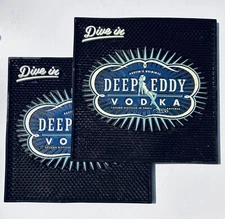 Deep Eddy Vodka Large WellBar Mat- Black And Blue $25/ea