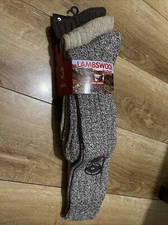 3 Pair In Pack Mens lSocks, Thick Warm lamb wool Socks lamb  6-11