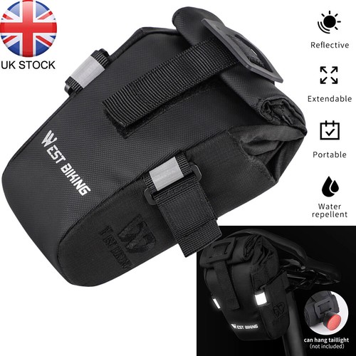 Foldable Bicycle Tool Bag Front Frame Bag Bike Saddle Pouch Cycling