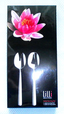 Lilli-Design  Salat-Besteck und Servierteller # Edelstahl # NEU & OVP