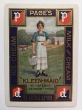 (2) Vintage PAGE’S Dairy Swap Cards