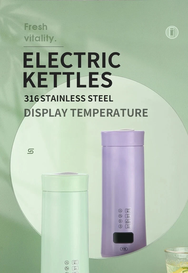 Smart Digital Water Bottle Electric Kettle with Temperature Control, Stainless