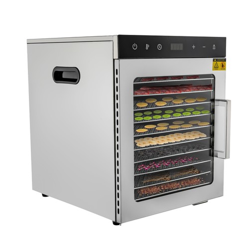 Máquina deshidratadora de alimentos de 10 bandejas 800 W secadora de carne comercial de frutas hierbas cecinas - Imagen 5 de 17