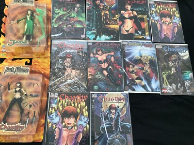 Bulk Lot  Chasity Jade Action Figures and comic lot with Chasity Jade Lady Death