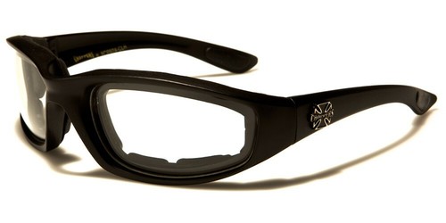 lunettes moto motard de soleil biker croix conduite nuit malte choppers - Imagen 4 de 4