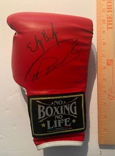 Canelo Alvarez & Edgar Berlanga Signed ‘No Boxing No Life’ Glove…10”long, 4 Oz.