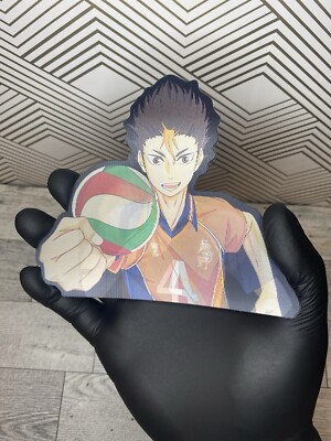 Yu Car Sticker Haikyu!! Yu Nishinoya 3D Lenticular Motion Car Sticker Decal Peeker ...