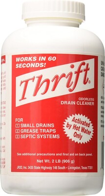 Thrift  T-200 Alkaline Based Granular Drain Cleaner - 2 Pound (2 lb)