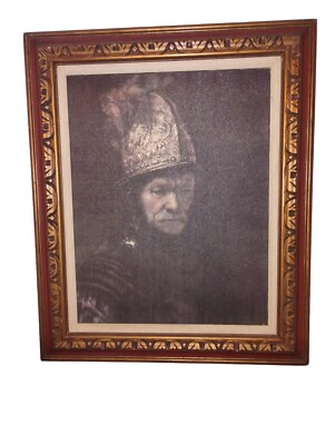 Painting, With hand Carved Frame