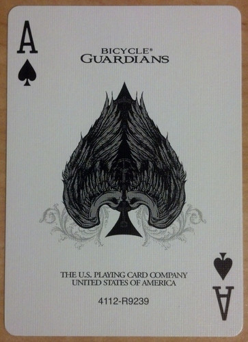 Deck Bicycle Guardians Playing Cards by Theory11 Black Magic