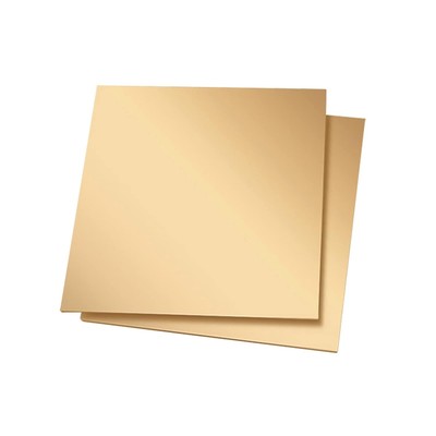 Brass Plate Sheet Thickness 3mm x 35mm x 50mm 4Pcs, T: 0.12''/3mm 