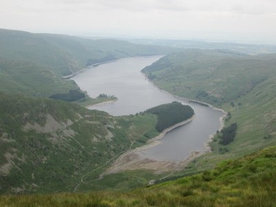 Foto A3 Ansicht von Haweswater in voller Länge von Harter Fell Harter Fell \/NY c2014