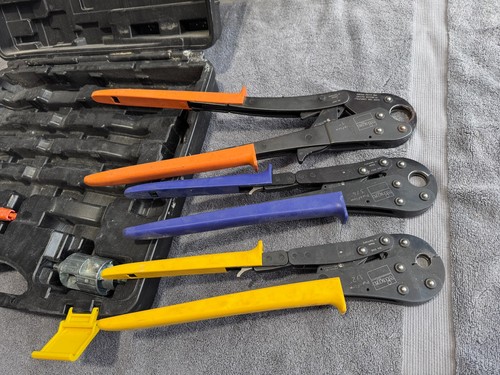 Viega PureFlow Press PEX Press Plumbing Tool Set 1/2", 3/4" & 1" w/ Cutter, Prep - Picture 10 of 16