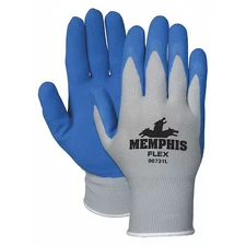 Mcr Safety 96731L Coated Gloves, Foam Latex, Foam, Palm, 3 Abrasion Level,
