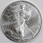 1998 American Silver Eagle (BU) - AUTHENTIC - In a Capsule to Protect It!