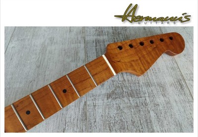 Str*t HQ One Piece Curly Flamed Roasted Maple Neck, 22 Frets, Nitro Satin, SOM-5