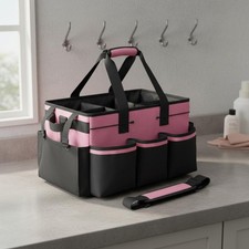 Cleaning Supply Carrier Large Capacity Multi-Pocket Tool Tote for Garden
