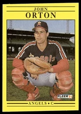 1991 Fleer John Orton California Angels #320
