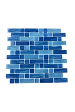 Tesoro Aquatica Dash Glass Mosaic Tile 11.75” x 12” – 59 Sq Ft Total Qty