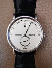Hochwertige Herren-Armbanduhr Marke Chronoswiss, Modell Delphis, überholt