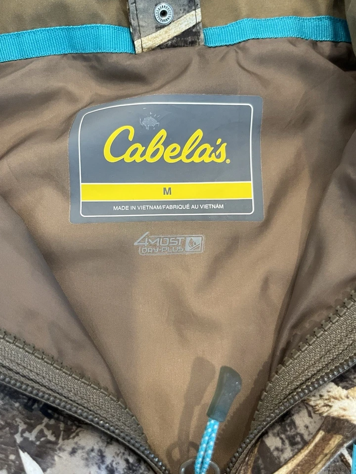 Cabela's Rain jacket OutfitHER  Camo Zip Hood 4Most Dry Plus Sz Medium - Image 3 of 4