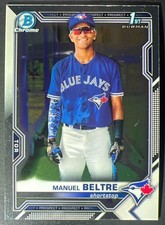 2021 Bowman Chrome Manuel Beltre #BCP-244 1st Prospect Blue Jays